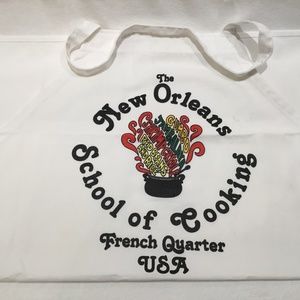 Kitchen apron from New Orleans School of Cooking